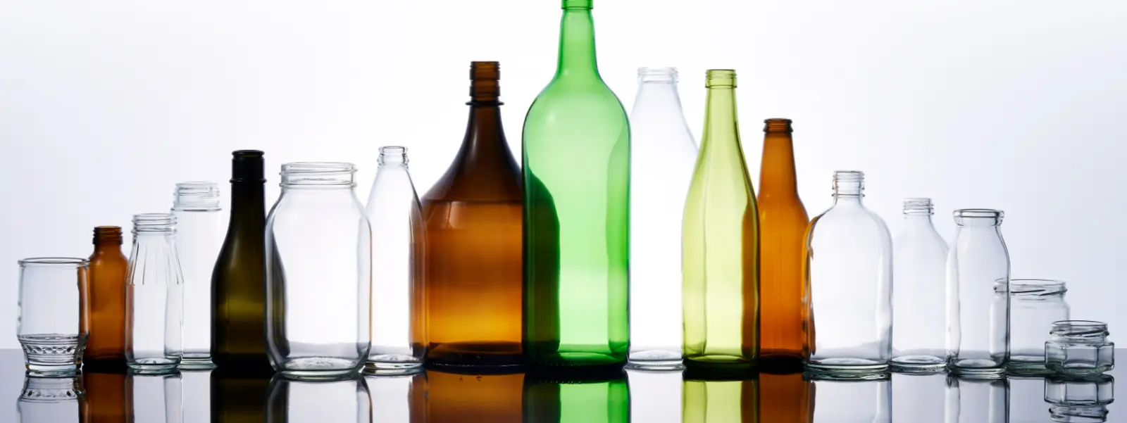Glass packaging shapes for mold-route comparison